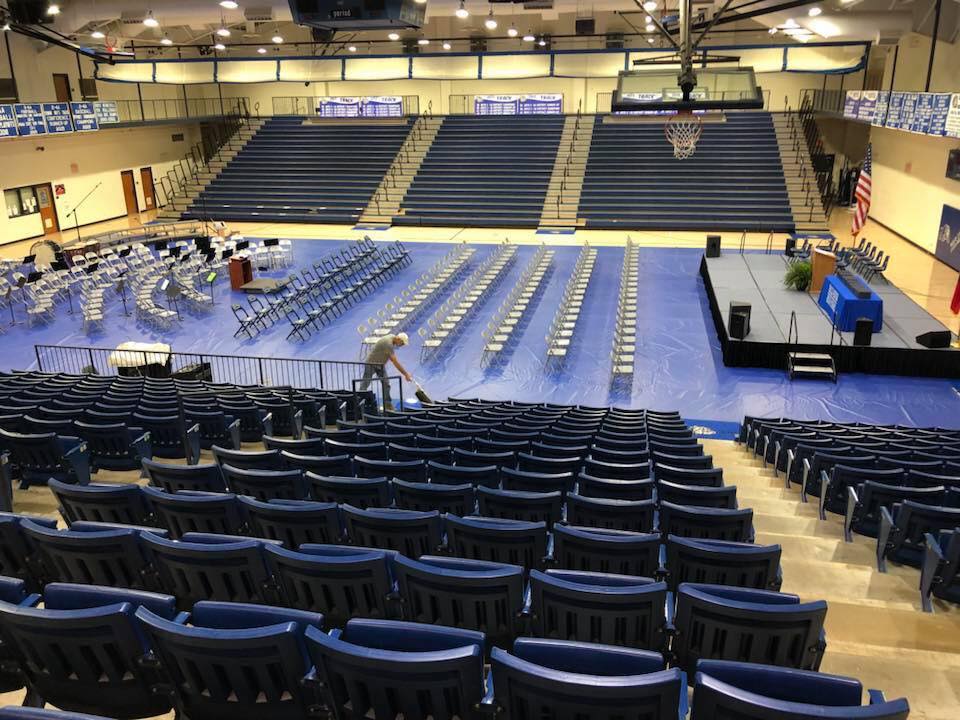 high school auditorium construction by Belk Construction