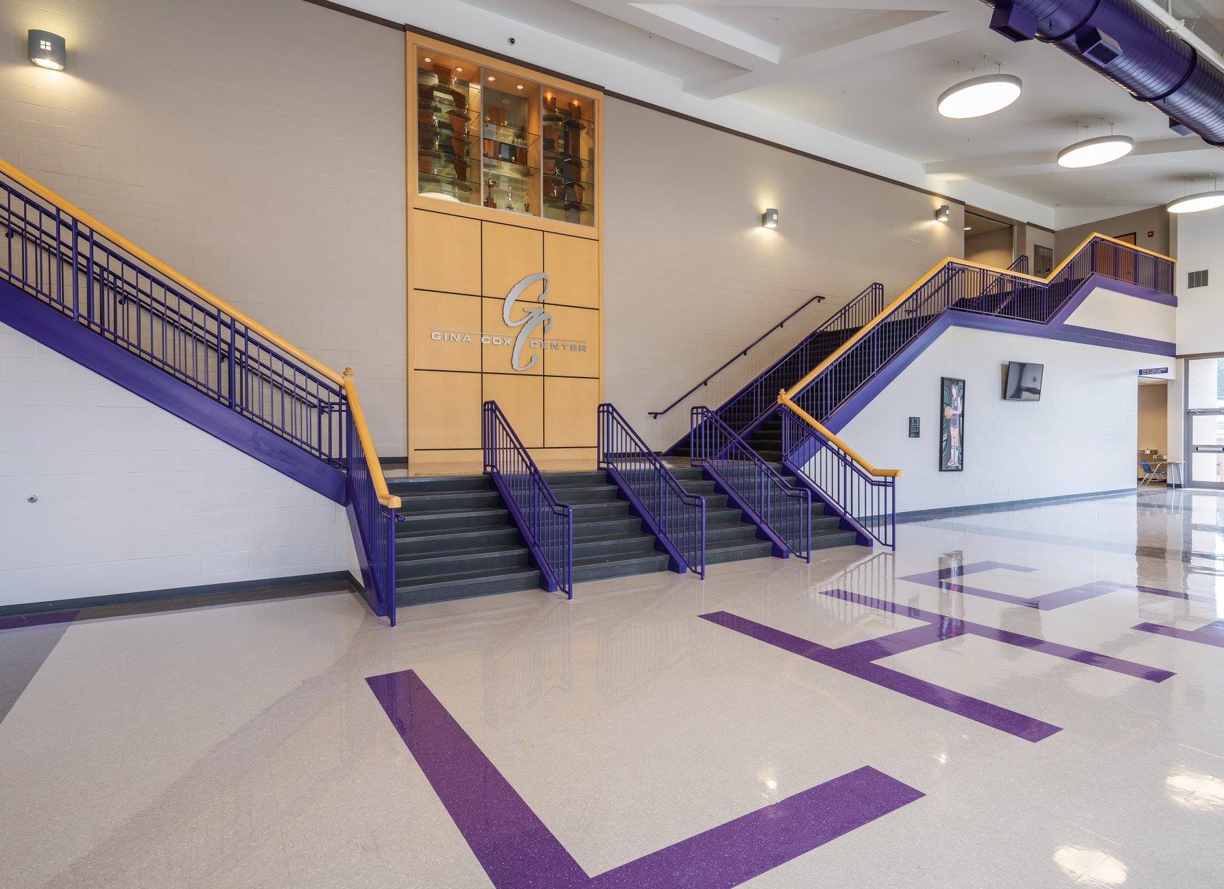 high school gym interior