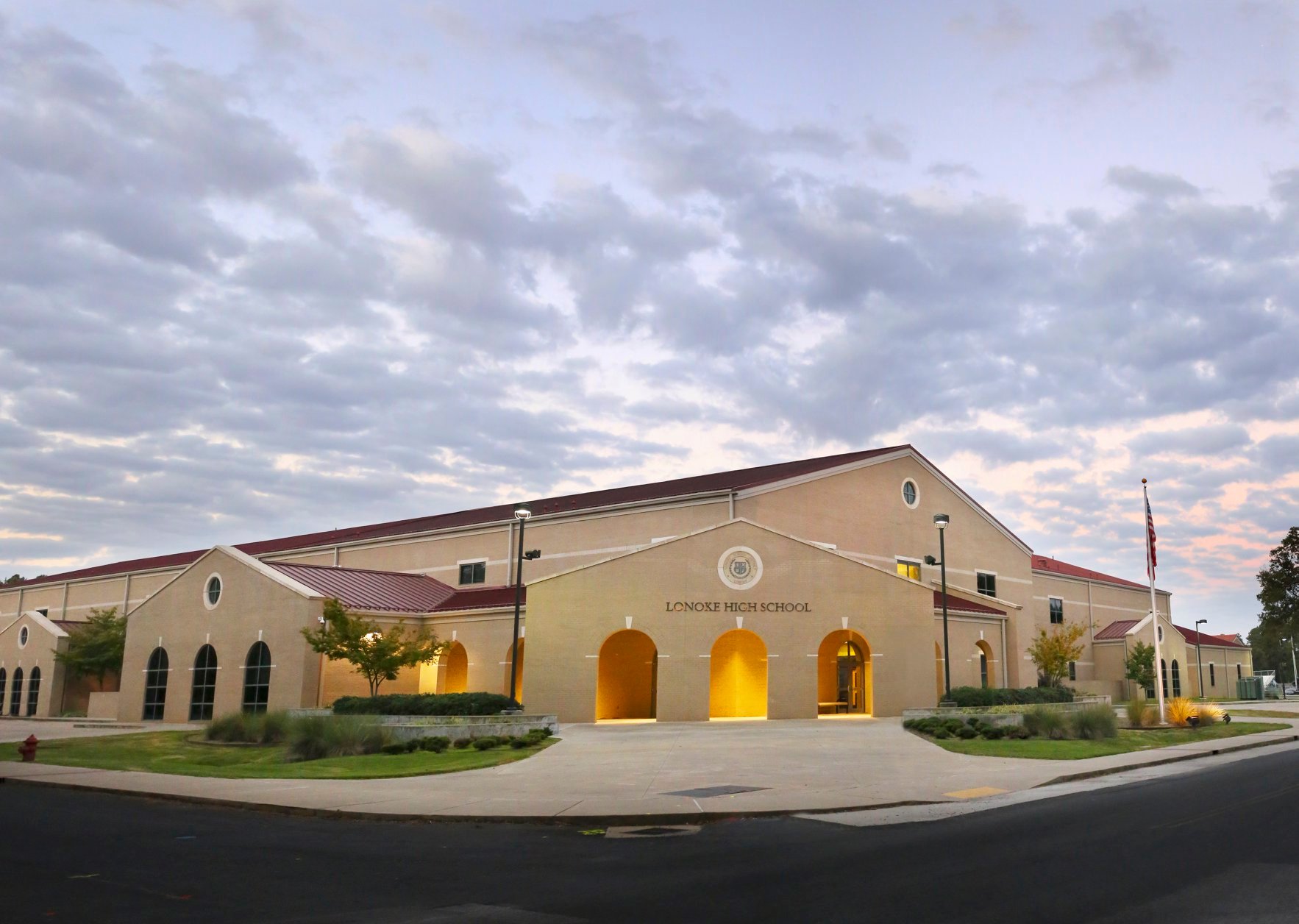 exterior of high school